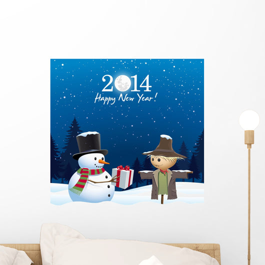 2014 Greeting Card Wall Decal
