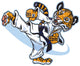 Tiger Cub Martial Artist Wall Decal