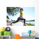 Woman Working out Park Wall Decal