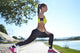 Woman Working out Park Wall Decal