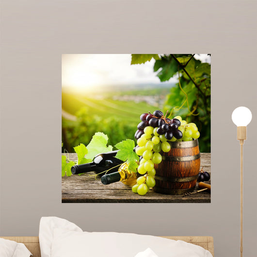 Bottles Red and White Wall Decal