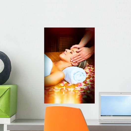 Face Massage Wall Decal