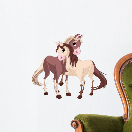 Friendly Farm Ponies Wall Decal