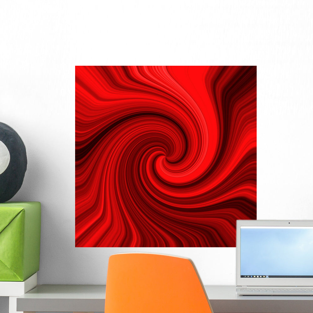 Abstract Red Wall Decal Wallmonkeys