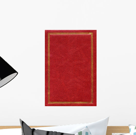 Old Red Leather Texture Wall Decal