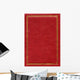 Old Red Leather Texture Wall Decal