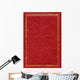 Old Red Leather Texture Wall Decal