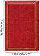 Old Red Leather Texture Wall Decal