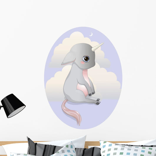 Unicorn Foal Wall Decal