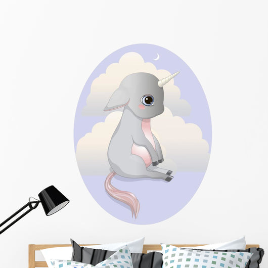Unicorn Foal Wall Decal