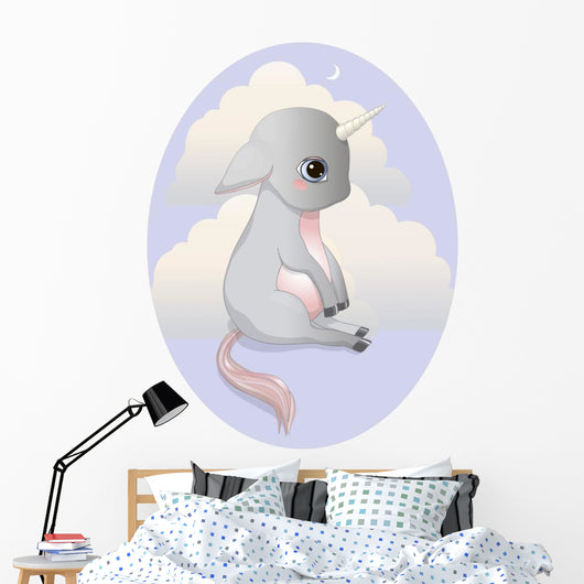 Unicorn Foal Wall Decal