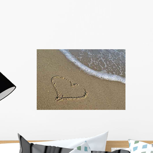 Sand Heart Seabeach Wall Decal