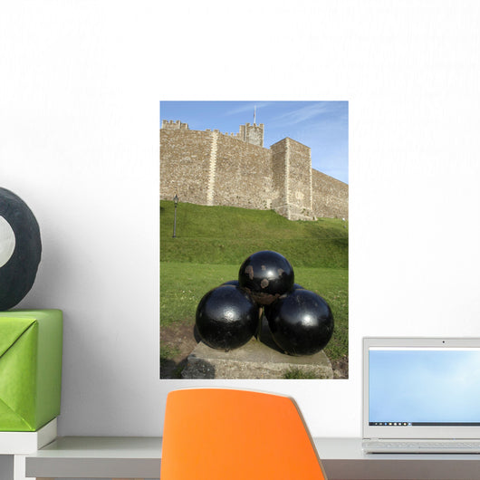 Cannonballs and Castle Wall Decal