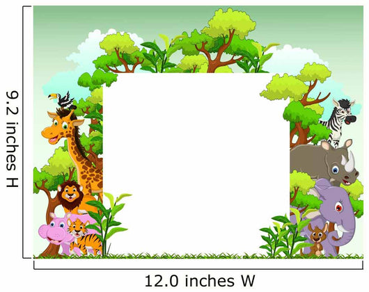 Animal Cartoon with Blank Wall Decal