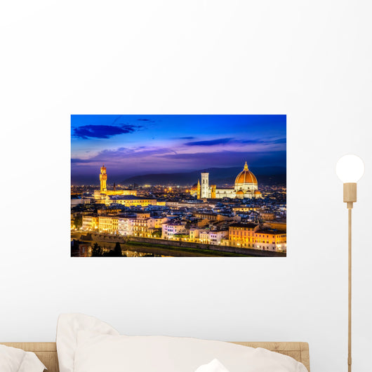 Scenic Florence Night Wall Decal