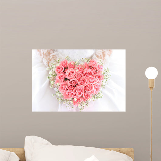Heart-shaped Bouquet Wall Decal