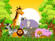 Cute Animal Wildlife with Wall Decal