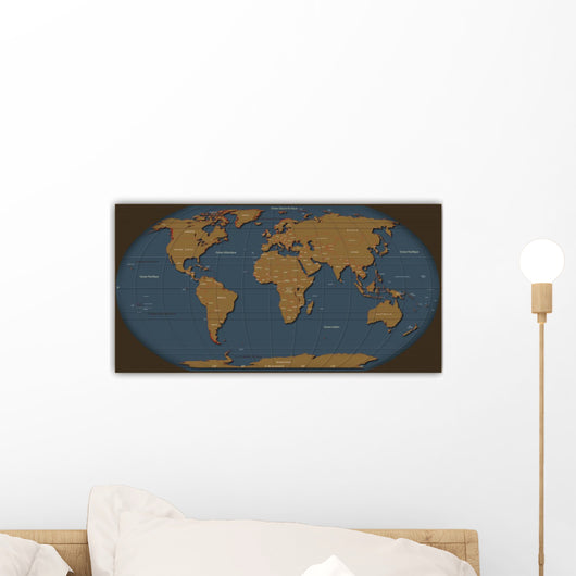 Map World Wall Decal
