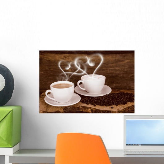 Coffee Beans and Coffee Wall Decal