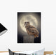 Owl Moonlight Wall Decal