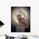 Owl Moonlight Wall Decal