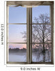 Winter Sunset Viewed through Wall Decal