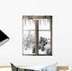 Winter Landscape Viewed through Wall Decal