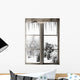 Winter Landscape Viewed through Wall Decal