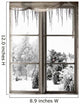 Winter Landscape Viewed through Wall Decal