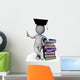 Student with Diploma Shows Wall Decal