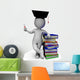 Student with Diploma Shows Wall Decal