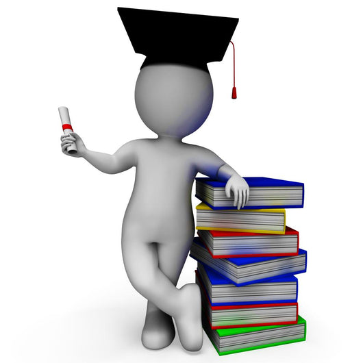 Student with Diploma Shows Wall Decal