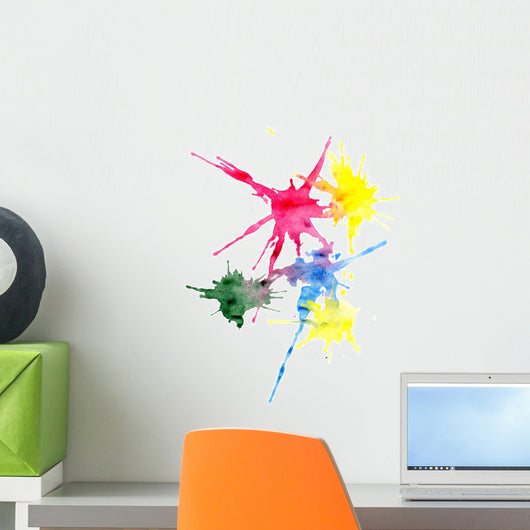 Multi-colored Blots Wall Decal