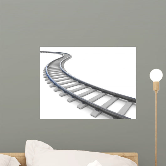 railway isolated on white
