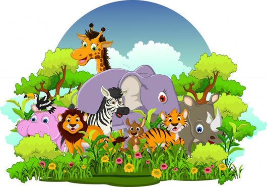 Vector Illustration of Cute Animal Wildlife
