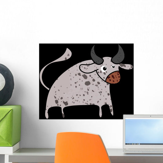 Bull Cartoon Icon. Wall Mural