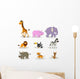 Vector Illustration of Cute Animal Wildlife Collection