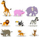 Vector Illustration of Cute Animal Wildlife Collection