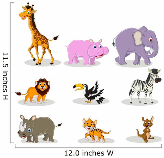 Vector Illustration of Cute Animal Wildlife Collection