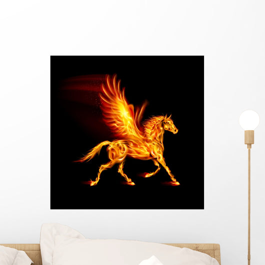 Fire Pegasus Wall Mural