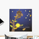 Owl tree with the moon and stars
