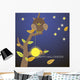 Owl tree with the moon and stars