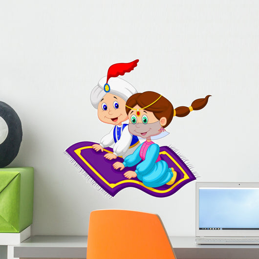 Aladdin Flying Carpet Traveling Wall Decal