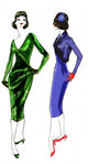 Fashion History: 1950 Model Wall Mural