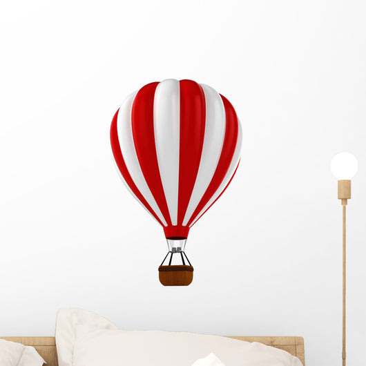 3d Colorful Hot Air Balloon Wall Decal