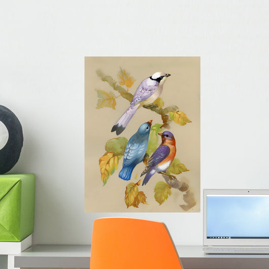 Birds on a Blossoming Tree