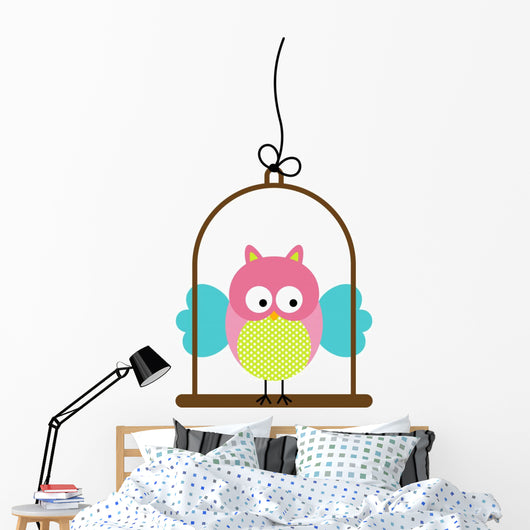 Little Owl in Bird Cage