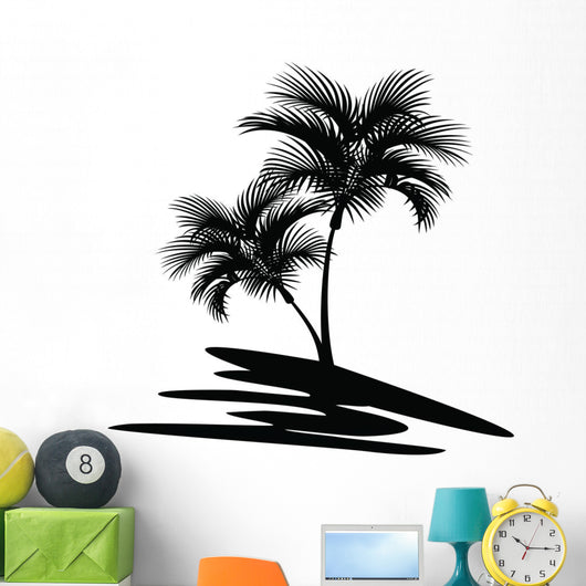 palm tree silhouette Wall Decal