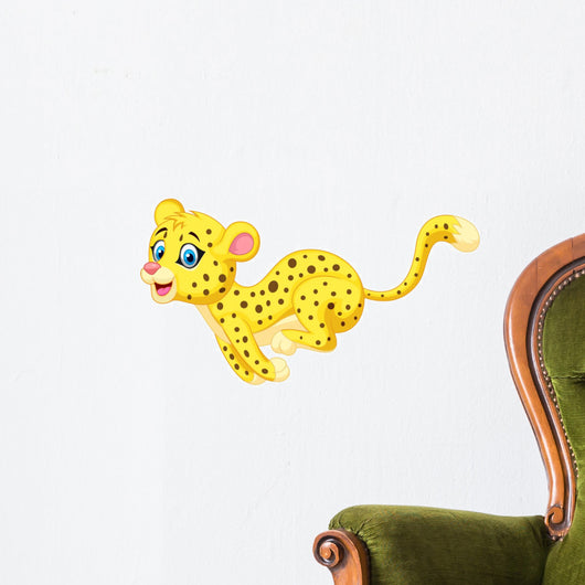 Cheetah Running Wall Decal