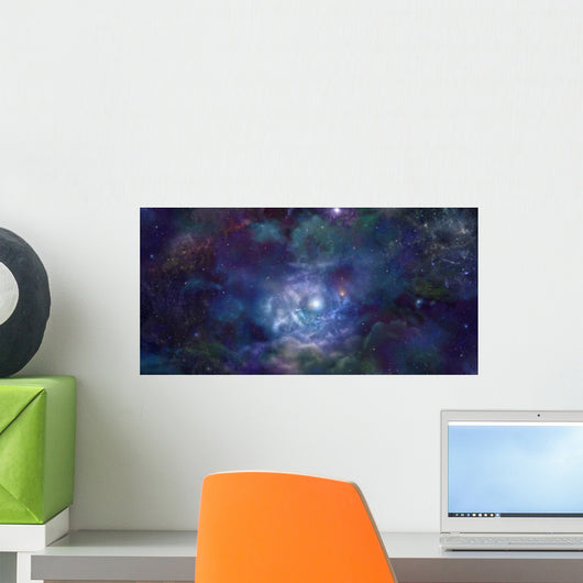 Outer Space Nebula Website Header Wall Mural